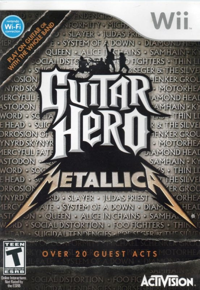 Guitar Hero Metallica Wii - Video Game - Used - CaveGamers