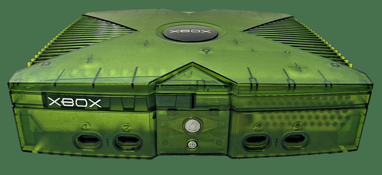 Original Xbox Console - Halo Special Edition Green - Video Game System - Used - CaveGamers - Image 2