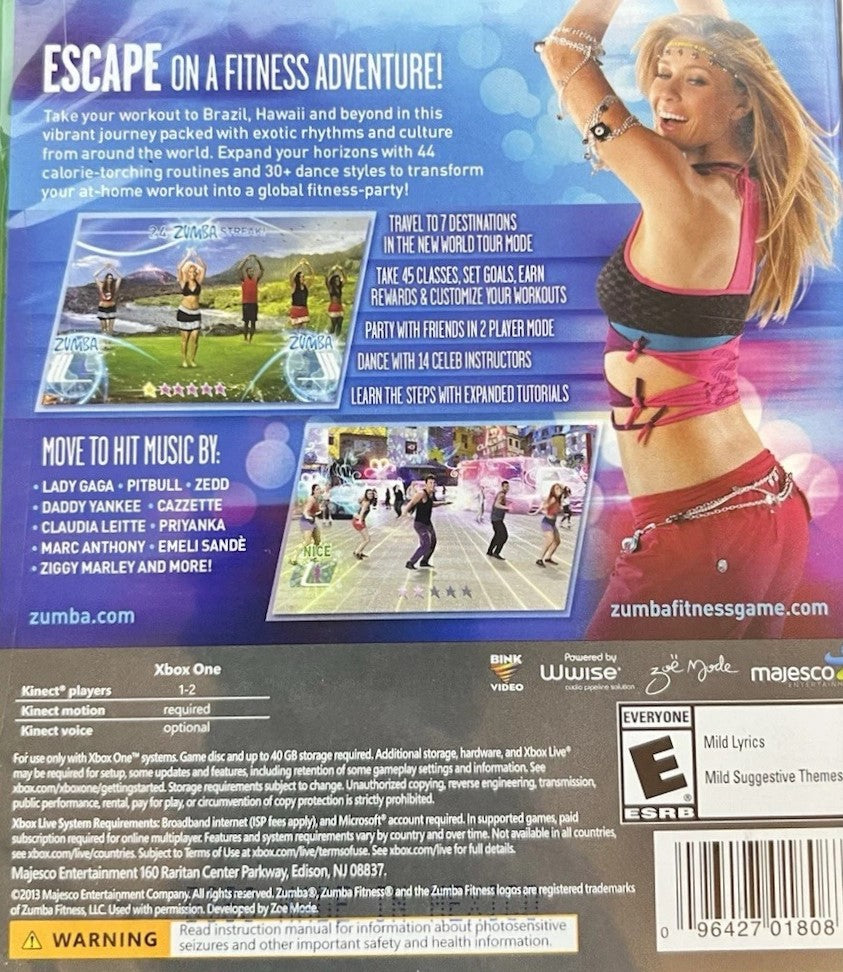 Zumba Fitness World Party Xbox One - Video Game - Used - CaveGamers - Image 2