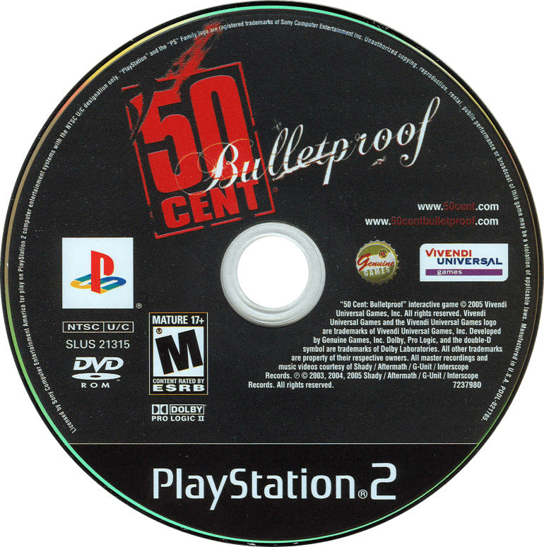 50 Cent: Bulletproof PS2 - Video Game - Used - CaveGamers - Image 3