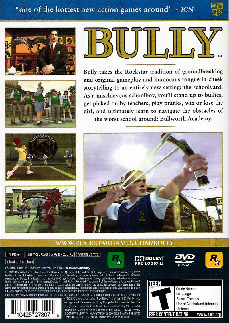 Bully PS2 - Video Game - Used - CaveGamers - Image 2