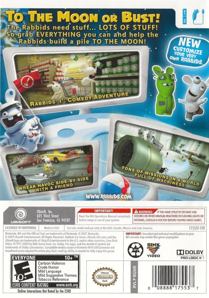 Rabbids Go Home Wii - Video Game - Used - CaveGamers - Image 2