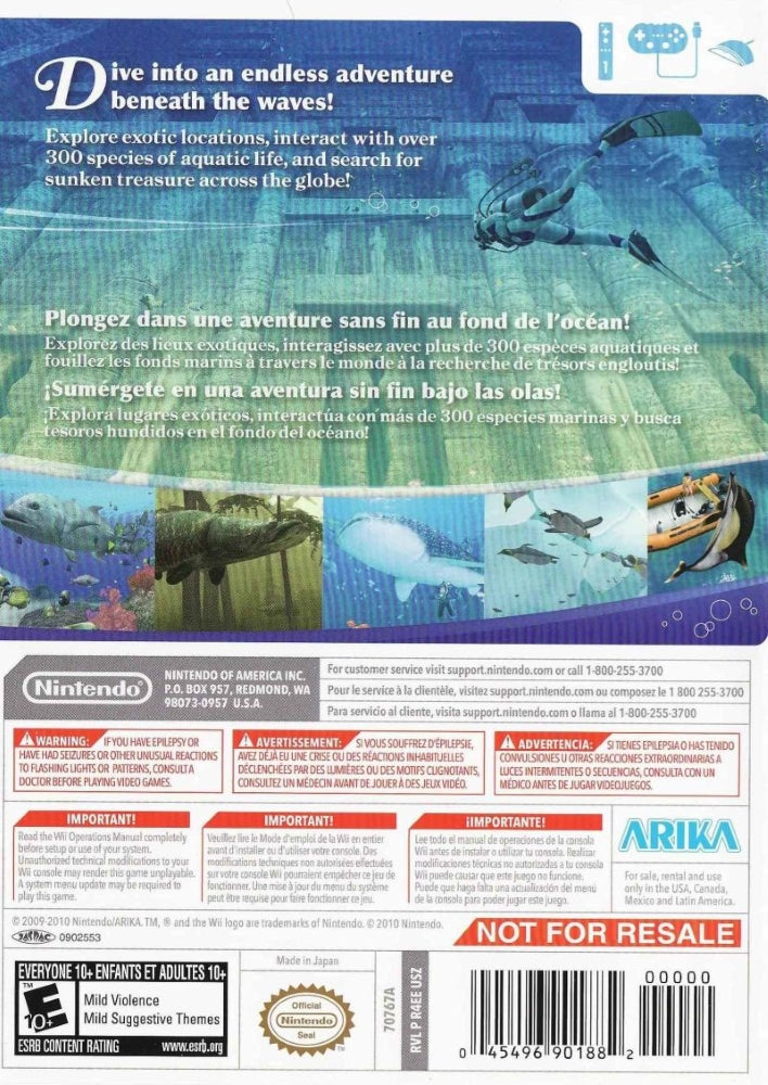 Endless Ocean: Blue World Wii - Video Game - Used - CaveGamers - Image 2