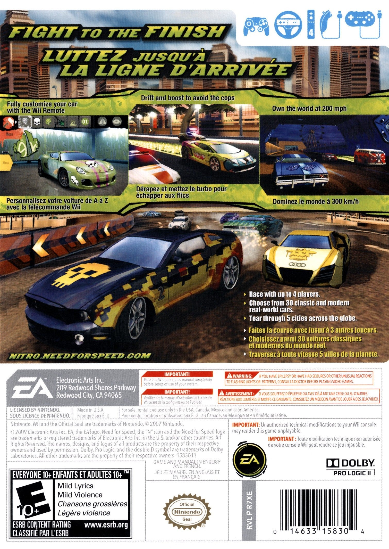 Need for Speed: Nitro Wii - Video Game - Used - CaveGamers - Image 2