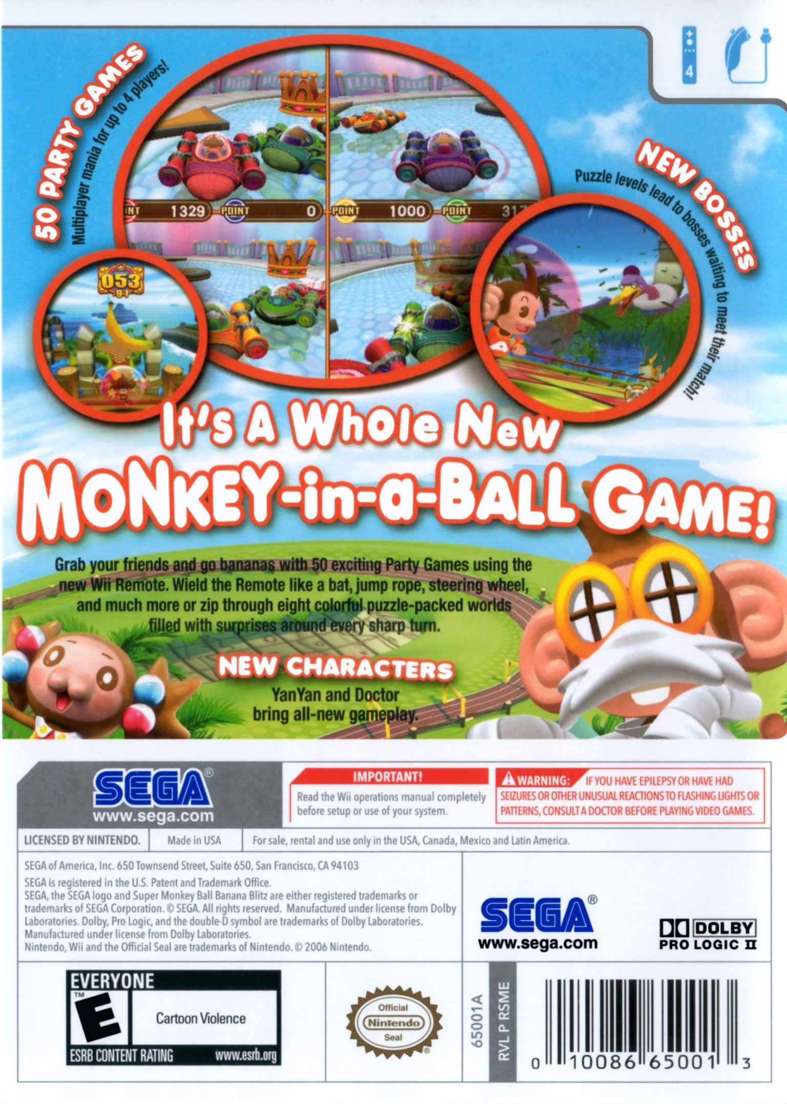 Super Monkey Ball: Banana Blitz Wii - Video Game - Used - CaveGamers - Image 2