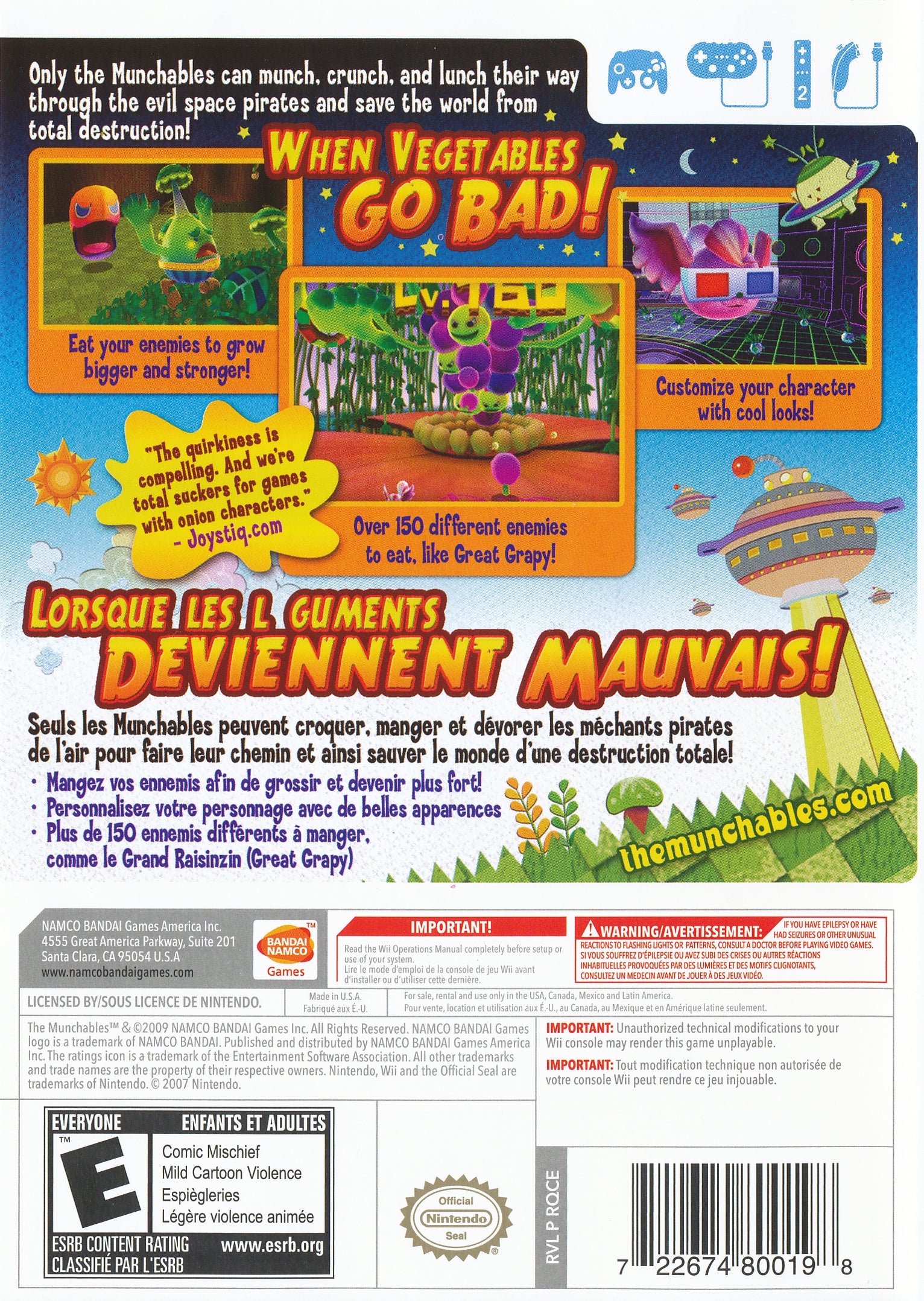 The Munchables Wii - Video Game - Used - CaveGamers - Image 2