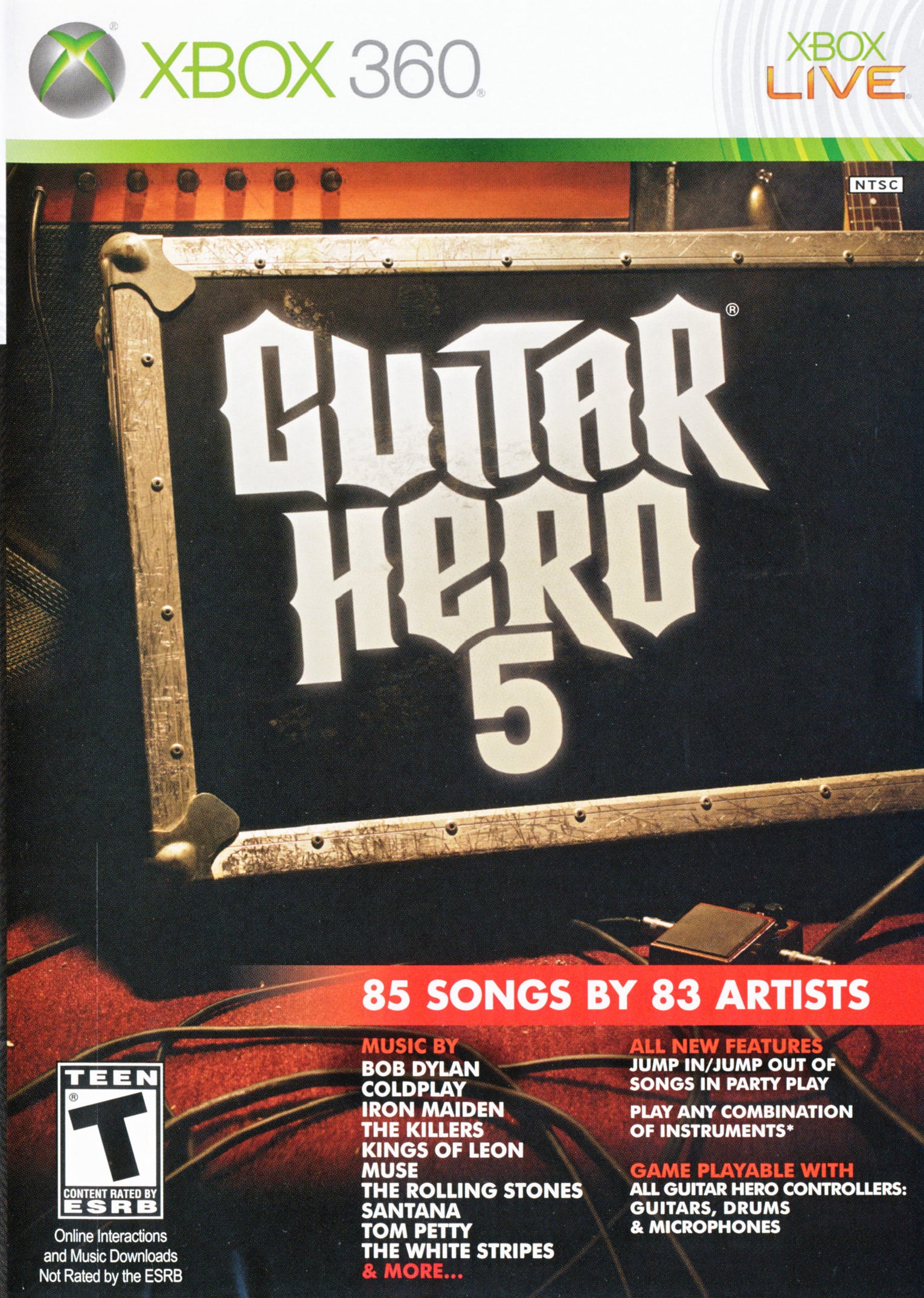 Guitar Hero 5 Xbox 360 - Video Game - Used - CaveGamers