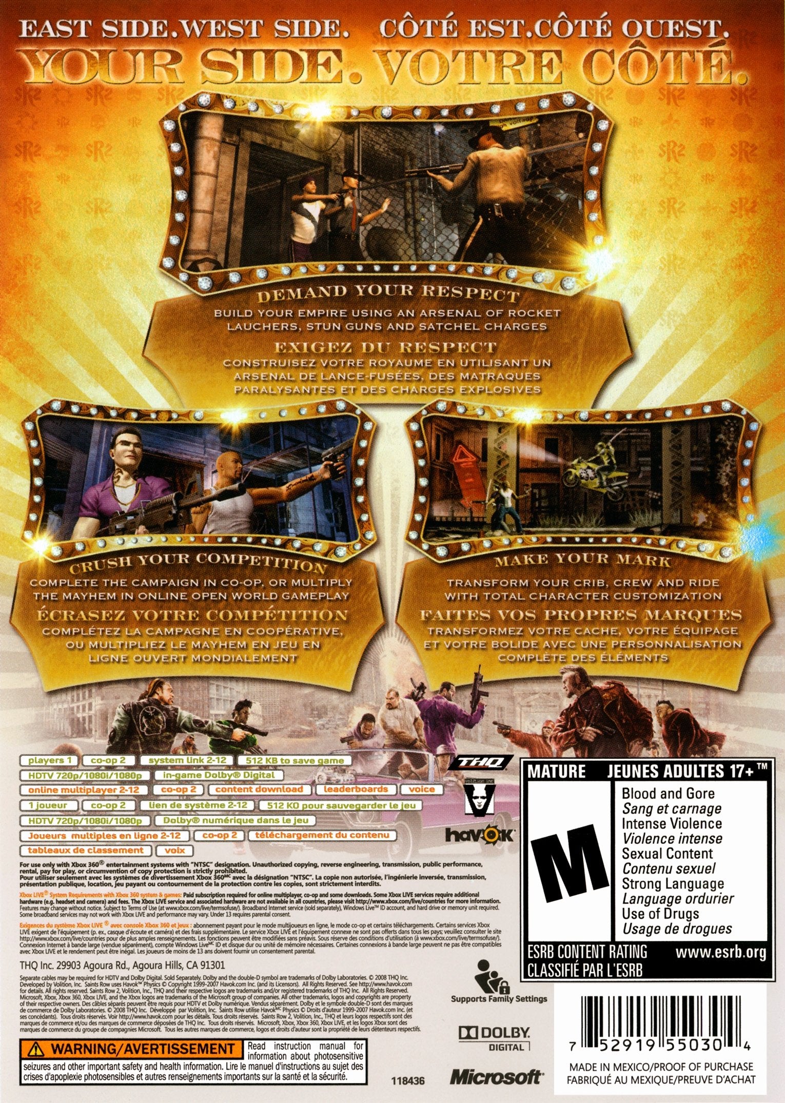 Saints Row 2 Xbox 360 - Video Game - Used - CaveGamers - Image 2