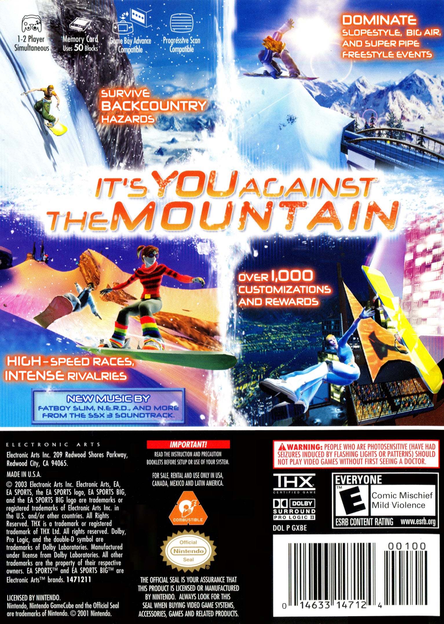 SSX 3 GameCube - Video Game - Used - CaveGamers - Image 2