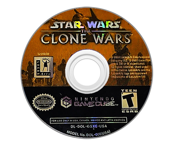 Star Wars: Clone Wars GameCube - Video Game - Used - CaveGamers - Image 3