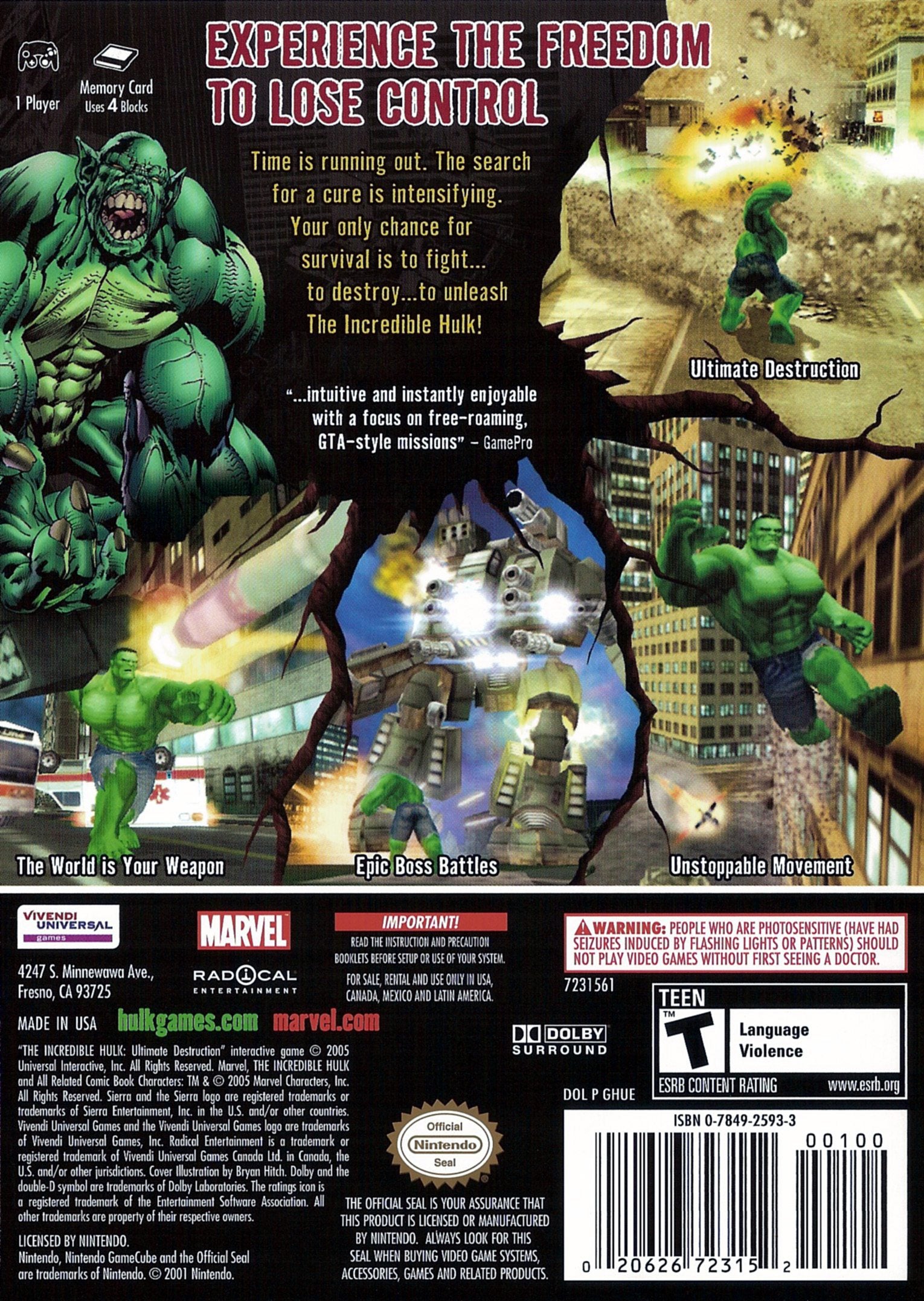 The Incredible Hulk: Ultimate Destruction