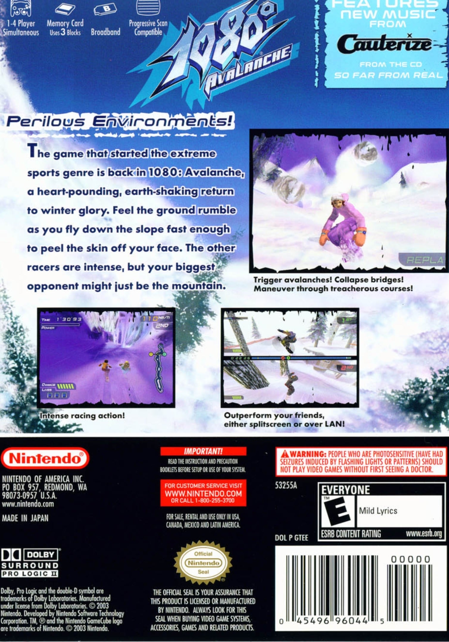 1080° Avalanche GameCube - Video Game - Used - CaveGamers - Image 2