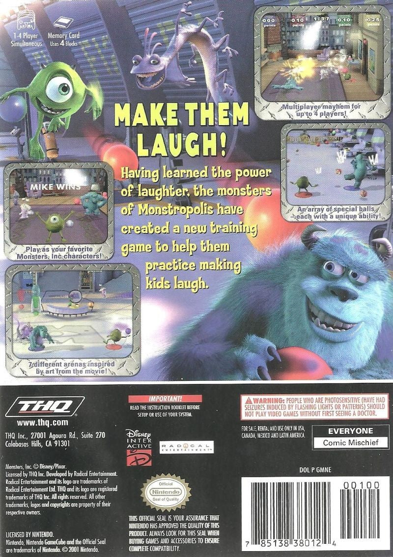 Monsters Inc. Scream Arena GameCube - Video Game - Used - CaveGamers - Image 2
