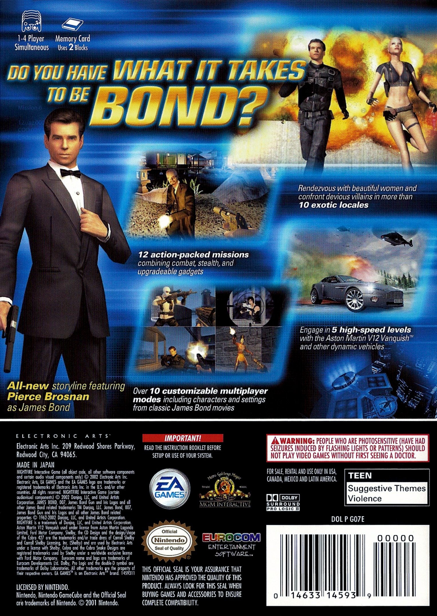 James Bond 007 Nightfire GameCube - Video Game - Used - CaveGamers - Image 2