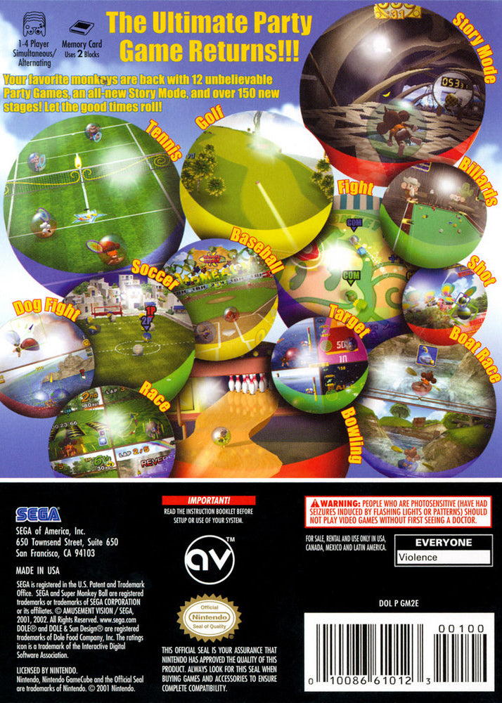 Super Monkey Ball 2 GameCube - Video Game - Used - CaveGamers - Image 2