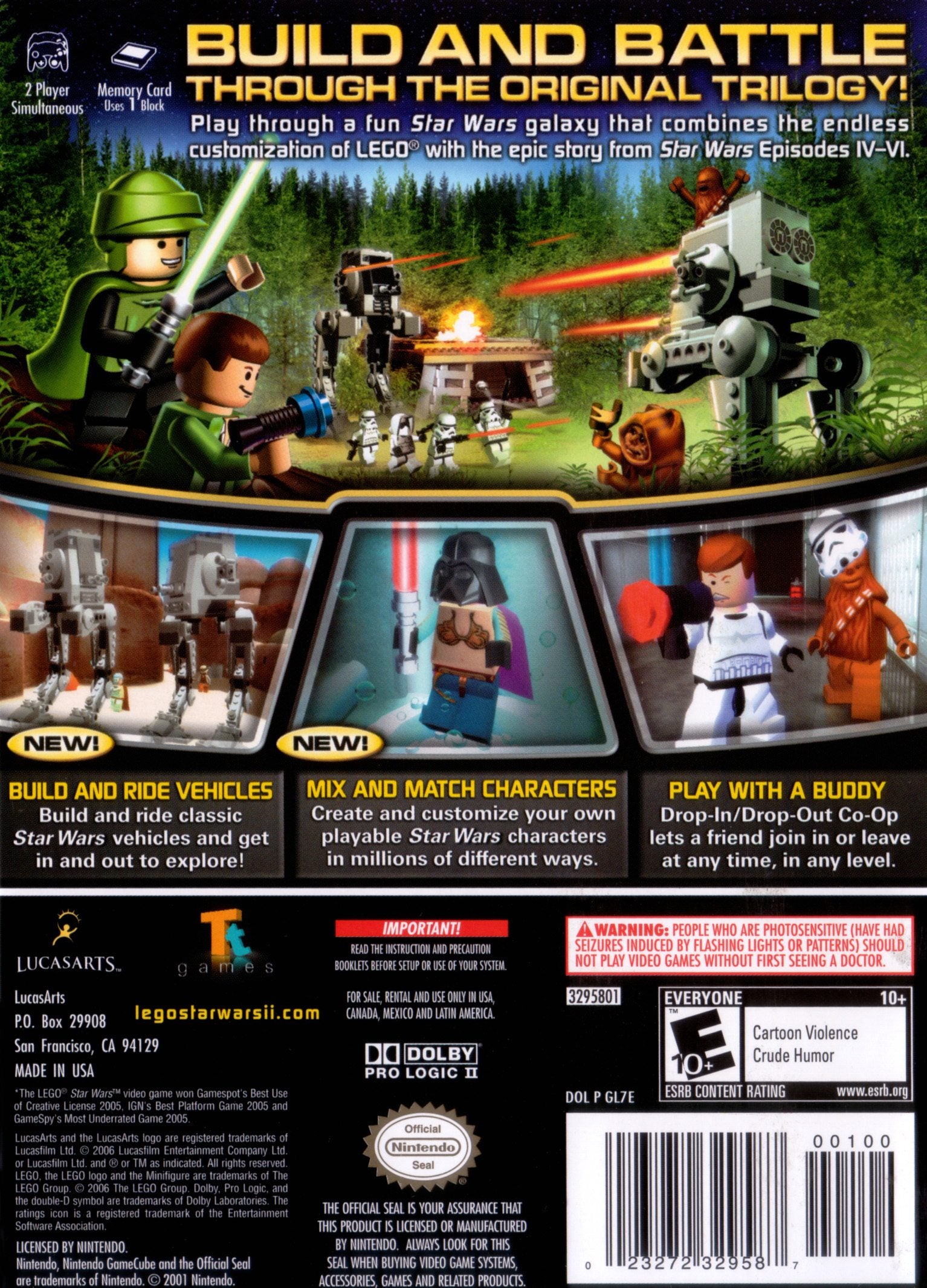 Lego Star Wars 2 Original Trilogy GameCube - Video Game - Used - CaveGamers - Image 2
