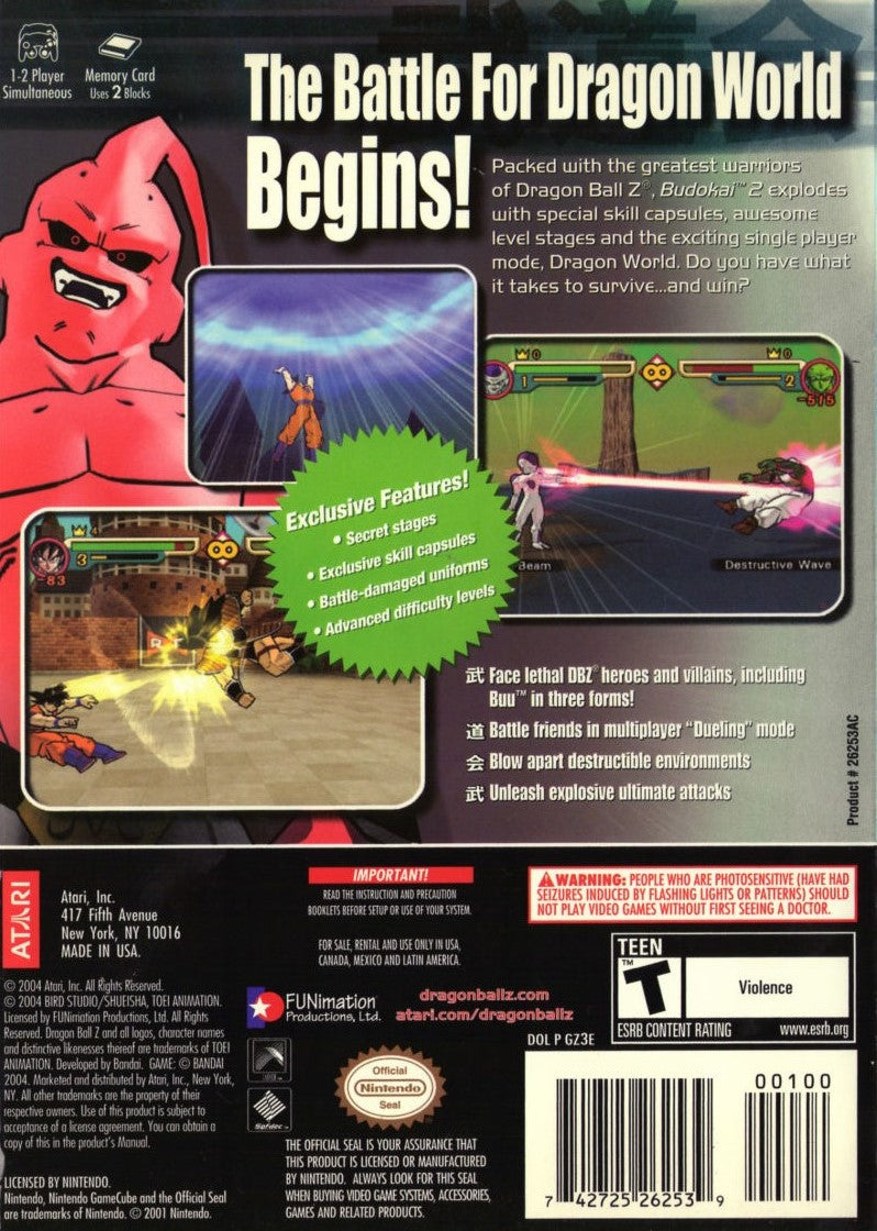 Dragonball Z: Budokai 2
