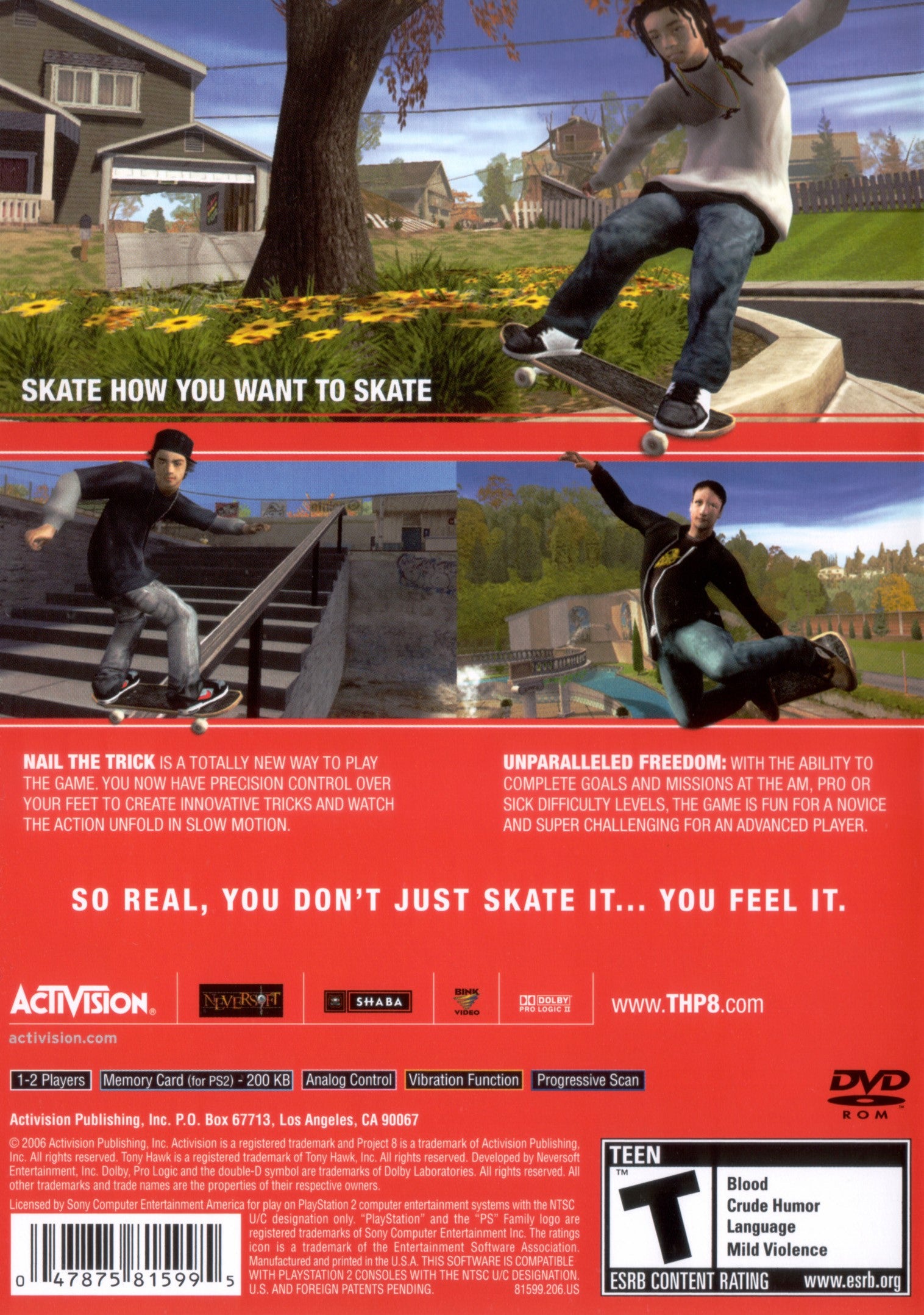 Tony Hawk's Project 8 PS2 - Video Game - Used - CaveGamers - Image 2