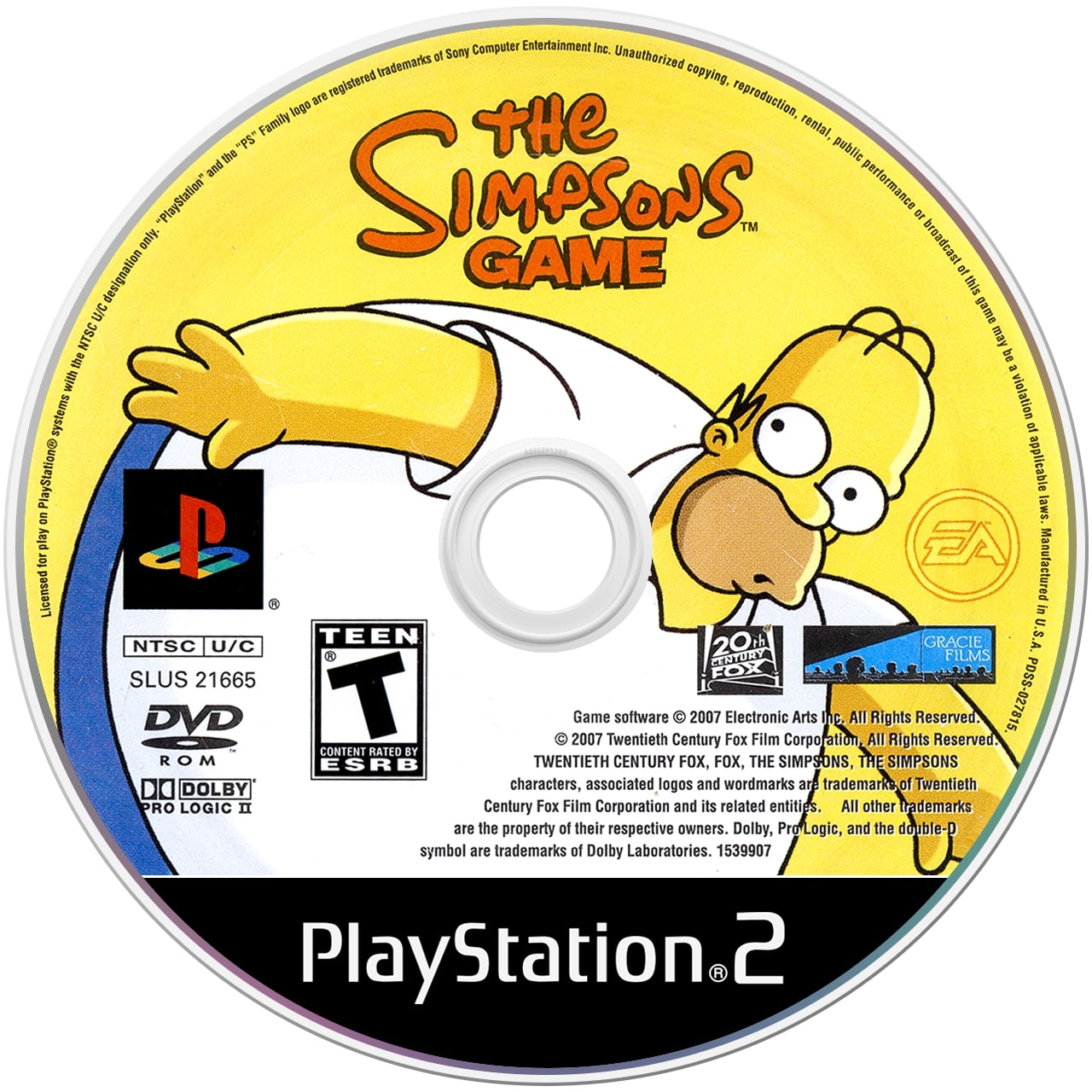 The Simpsons Game PS2 - Video Game - Used - CaveGamers - Image 3
