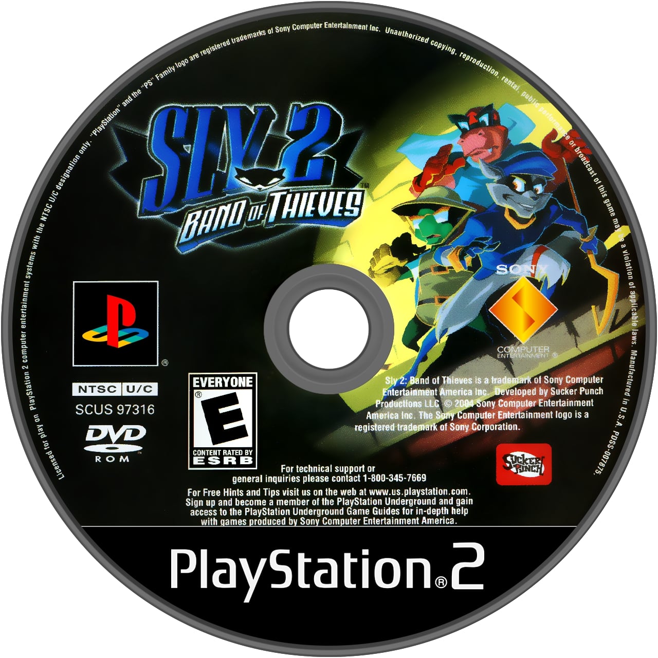 Sly 2: Band of Thieves PS2 - Video Game - Used - CaveGamers - Image 3