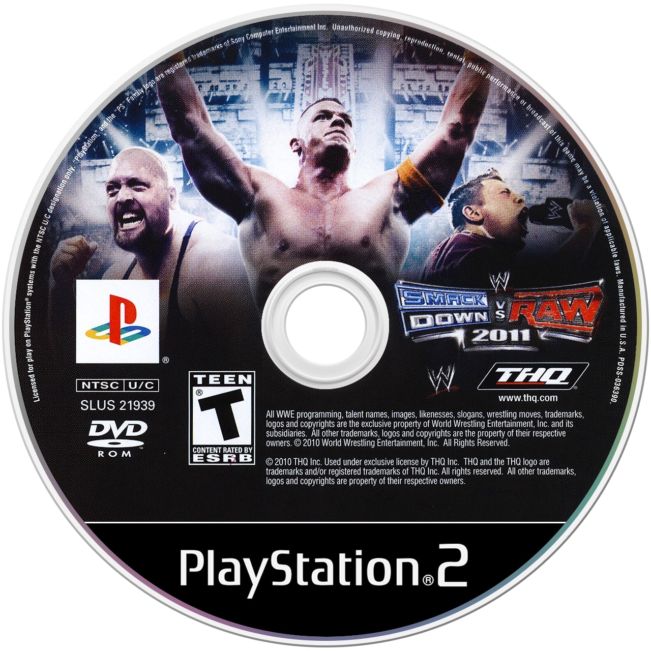 WWE SmackDown vs. Raw 2011 PS2 - Video Game - Used - CaveGamers - Image 3