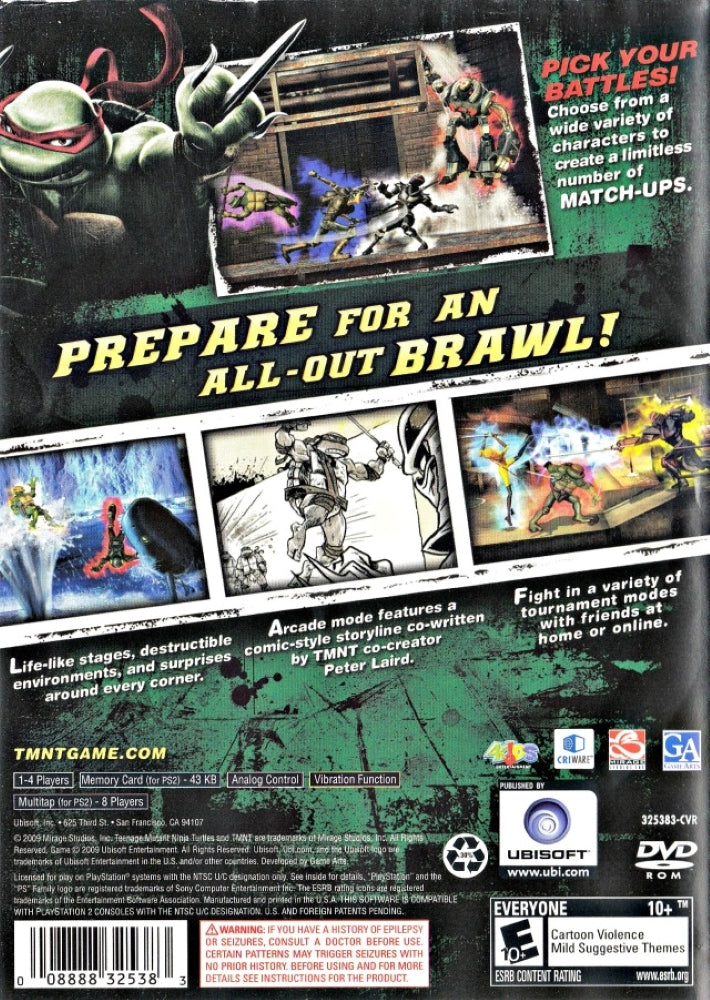 Teenage Mutant Ninja Turtles: Smash-Up PS2 - Video Game - Used - CaveGamers - Image 2