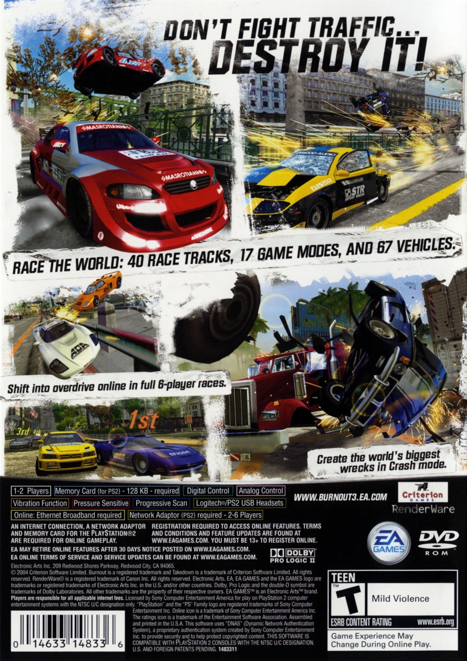 Burnout 3 Takedown PS2 - Video Game - Used - CaveGamers - Image 2