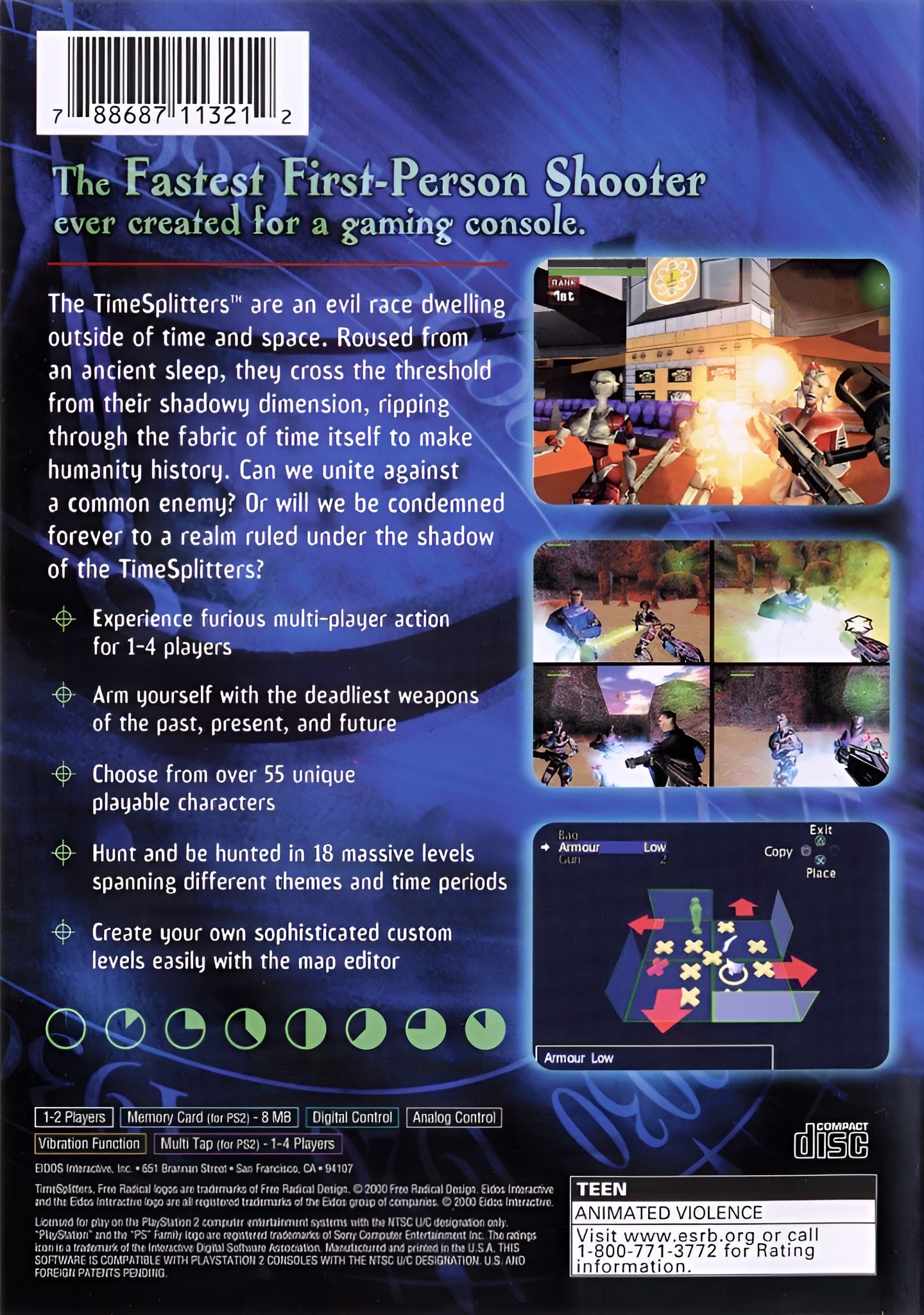 Time Splitters PS2 - Video Game - Used - CaveGamers - Image 2