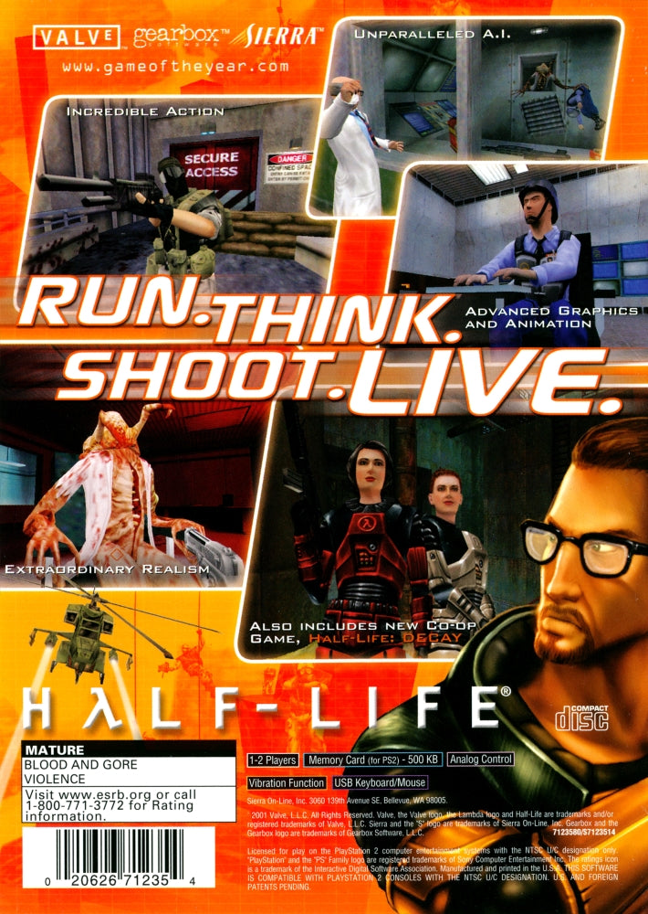 Half-Life PS2 - Video Game - Used - CaveGamers - Image 2