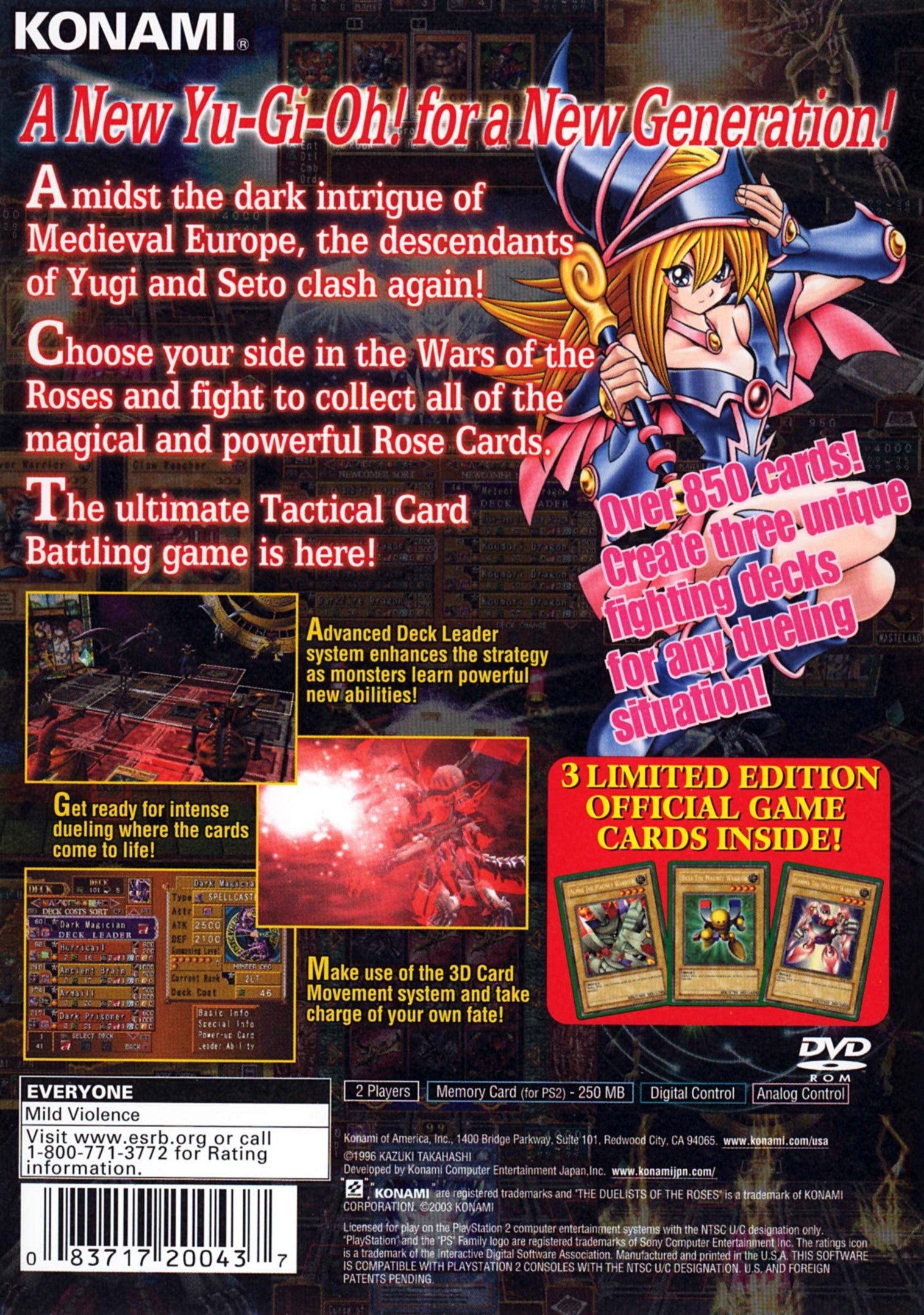 Yu-Gi-Oh! Duelists of the Roses PS2 - Video Game - Used - CaveGamers - Image 2