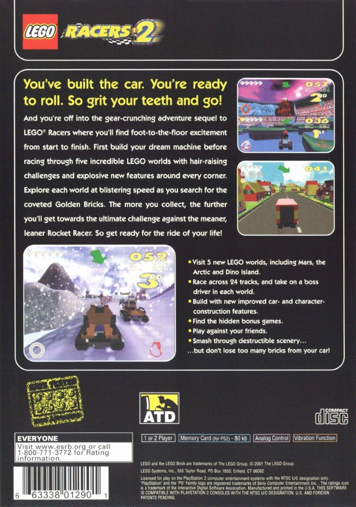 LEGO Racers 2 PS2 - Video Game - Used - CaveGamers - Image 2