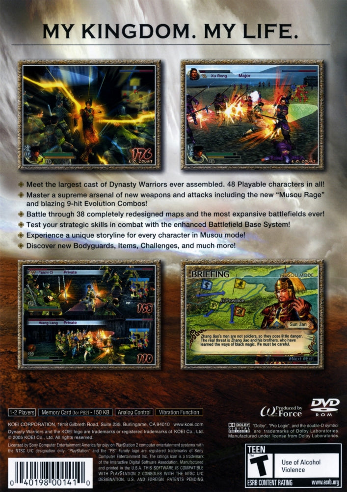 Dynasty Warriors 5 PS2 - Video Game - Used - CaveGamers - Image 2