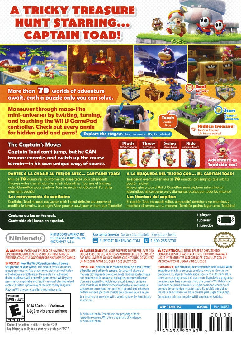 Captain Toad: Treasure Tracker Wii U - Video Game - Used - CaveGamers - Image 2