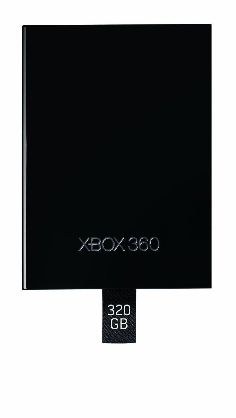 Xbox 360 Slim 320GB Hard Drive - Black - Video Game Accessory - Used - CaveGamers