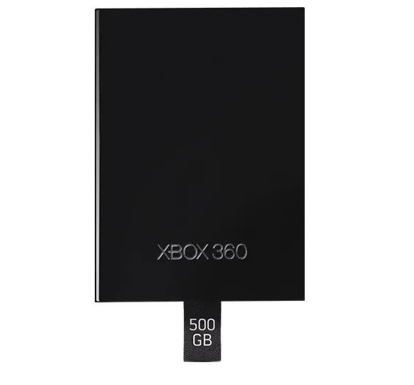 Xbox 360 Slim 500GB Hard Drive - Black - Video Game Accessory - Used - CaveGamers