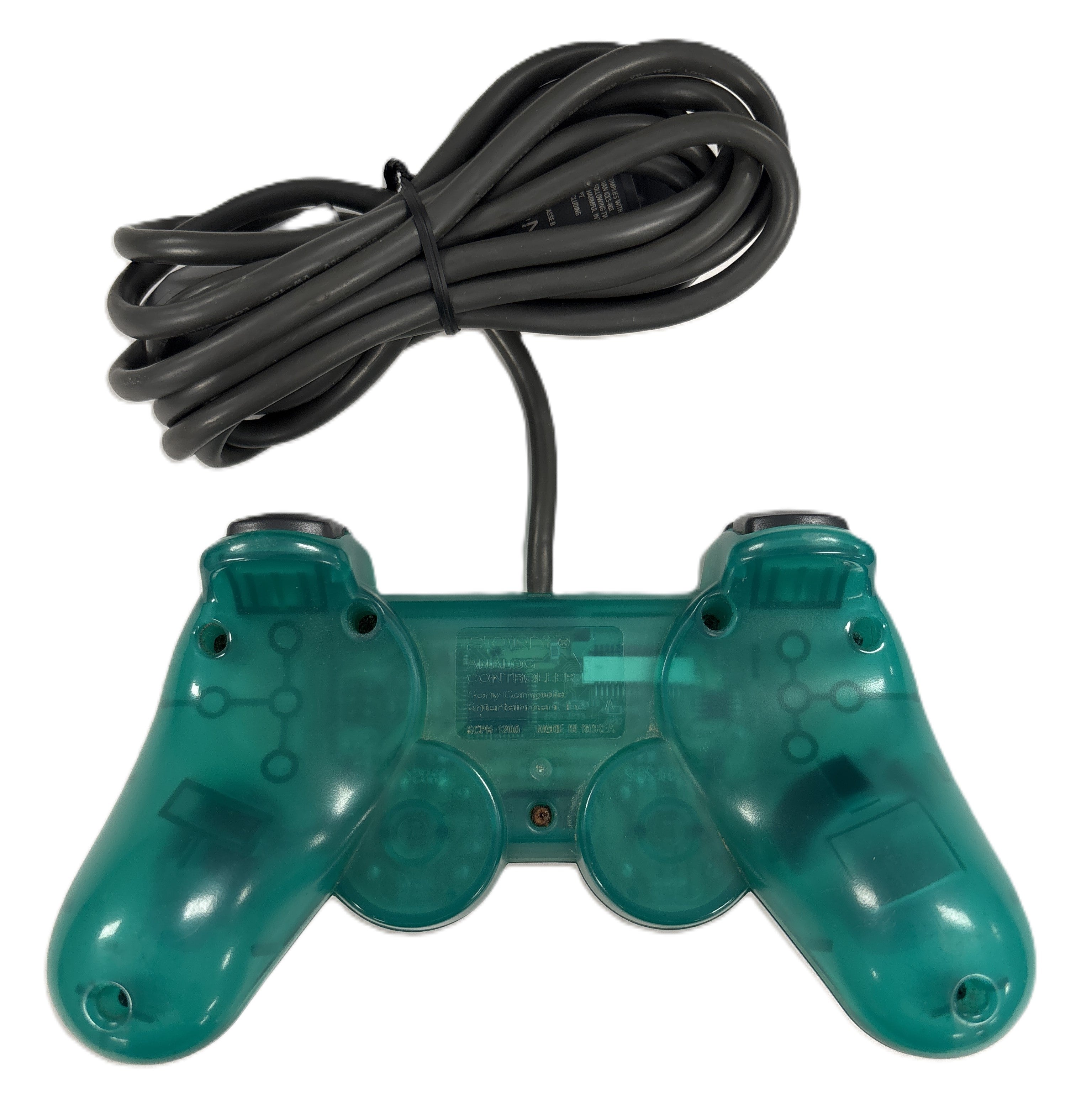 Playstation Dualshock Analog Controller - Emerald Green - Video Game Accessory - Used - CaveGamers - Image 2
