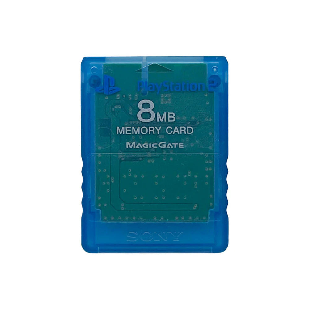 PlayStation 2 8MB Memory Card - Blue PS2 - Video Game Accessory - Used - CaveGamers