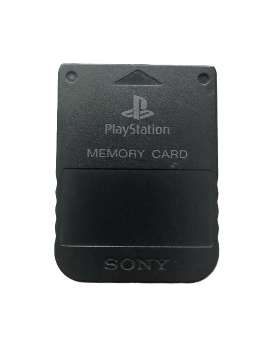 PlayStation Memory Card - Black - Video Game Accessory - Used - CaveGamers