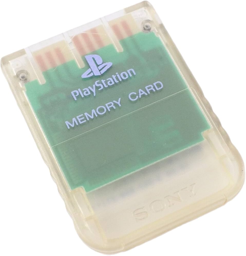 PlayStation Memory Card - Clear