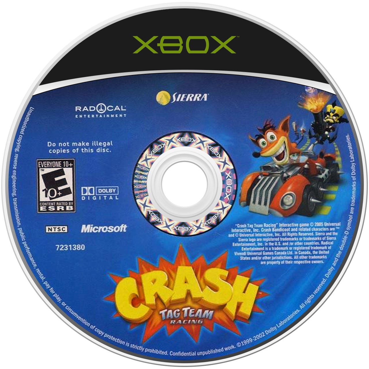 Crash Tag Team Racing Xbox - Video Game - Used - CaveGamers - Image 3