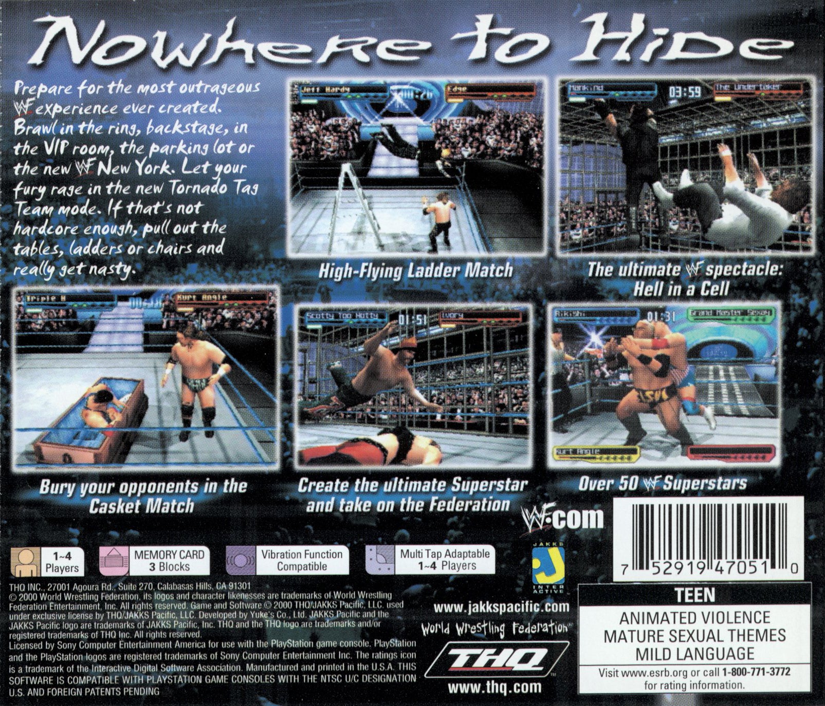 WWF Smackdown 2: Know Your Role Playstation - Video Game - Used - CaveGamers - Image 2