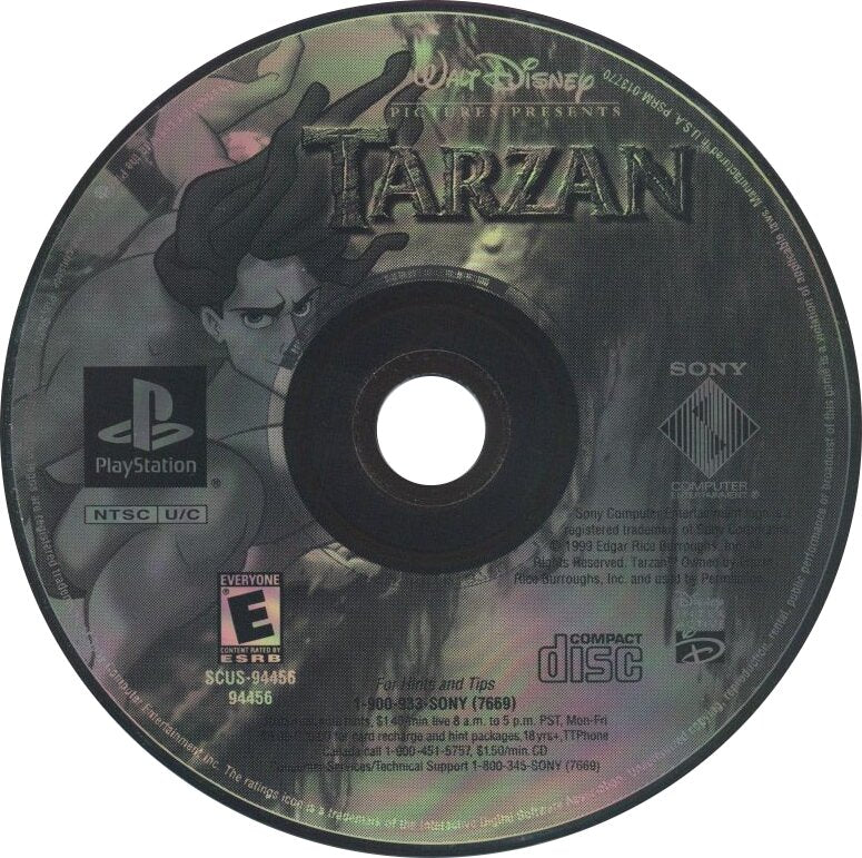 Tarzan Playstation - Video Game - Used - CaveGamers - Image 4