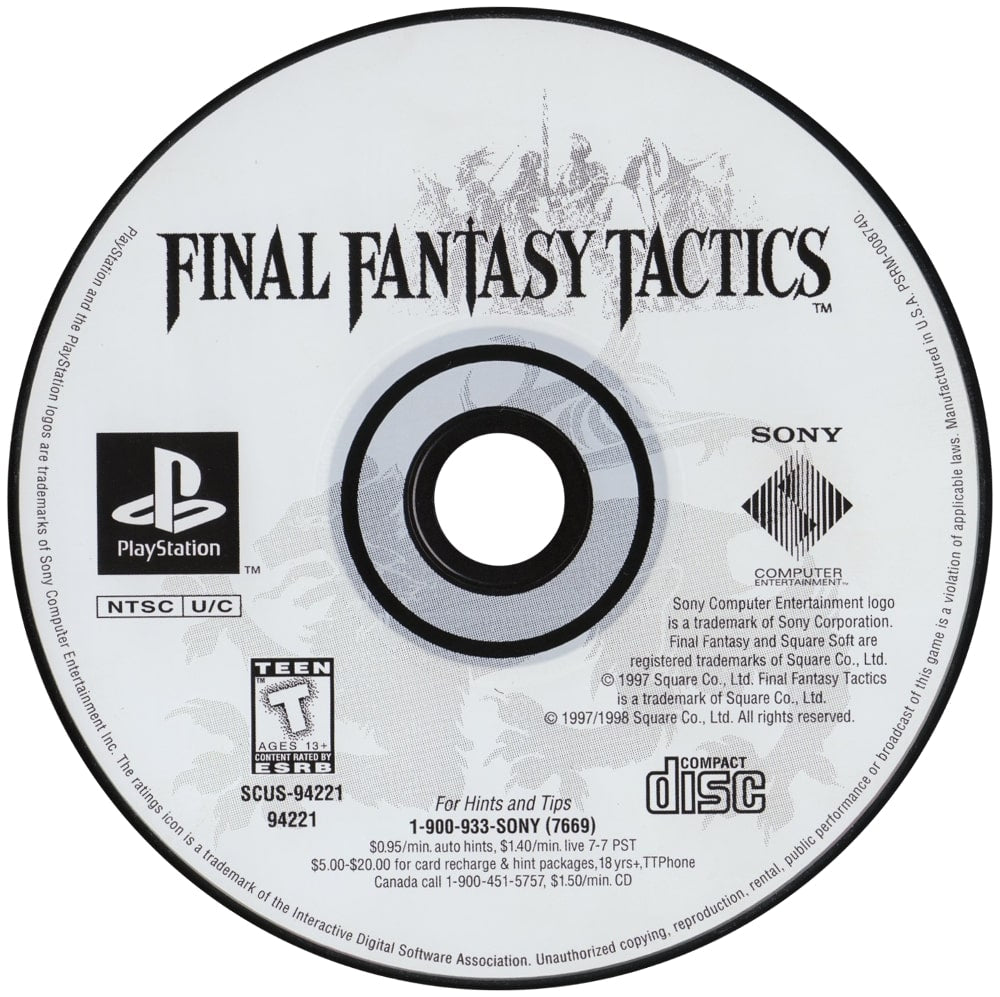 Final Fantasy Tactics Playstation - Video Game - Used - CaveGamers - Image 3