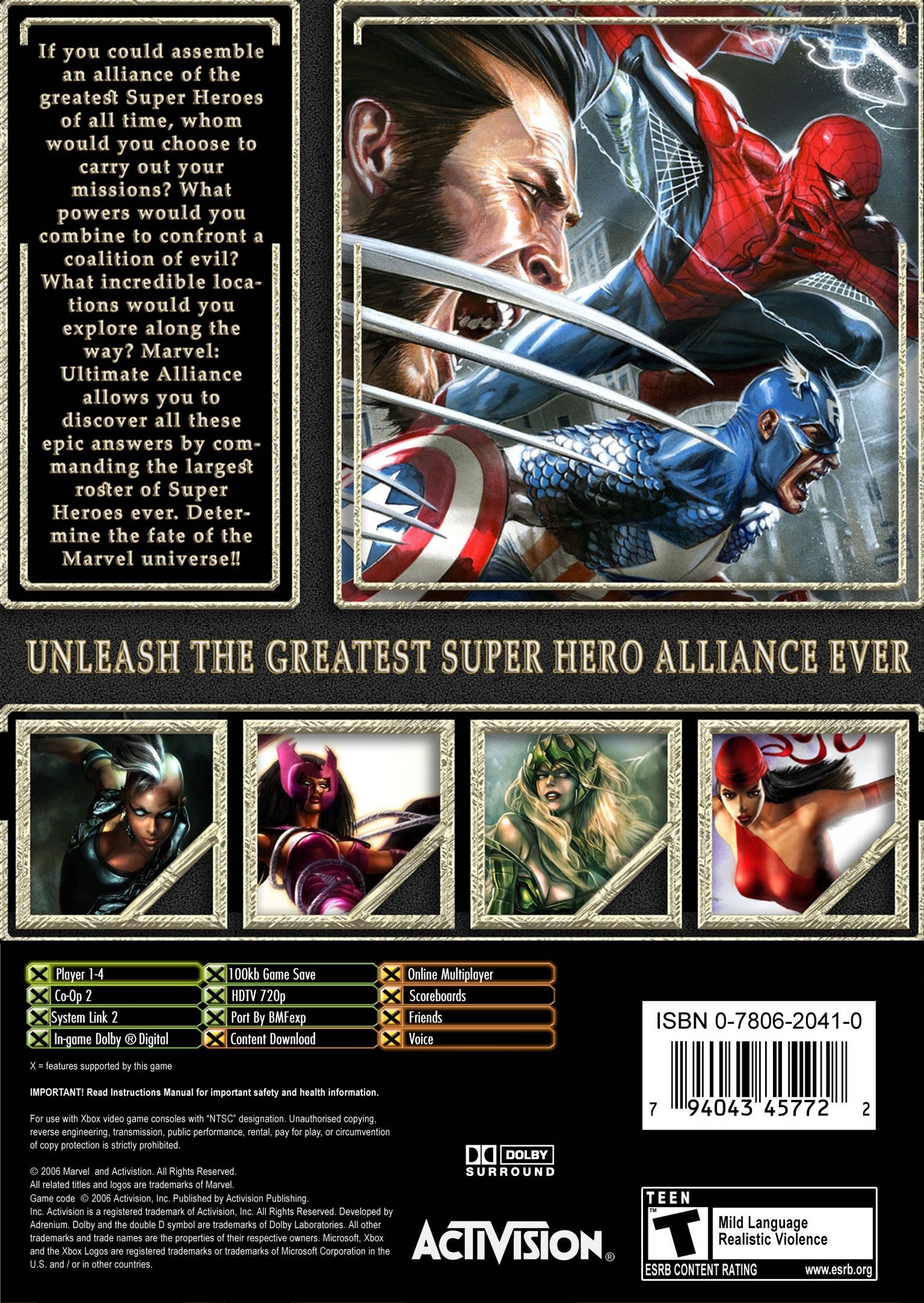 Marvel Ultimate Alliance Xbox - Video Game - Used - CaveGamers - Image 2