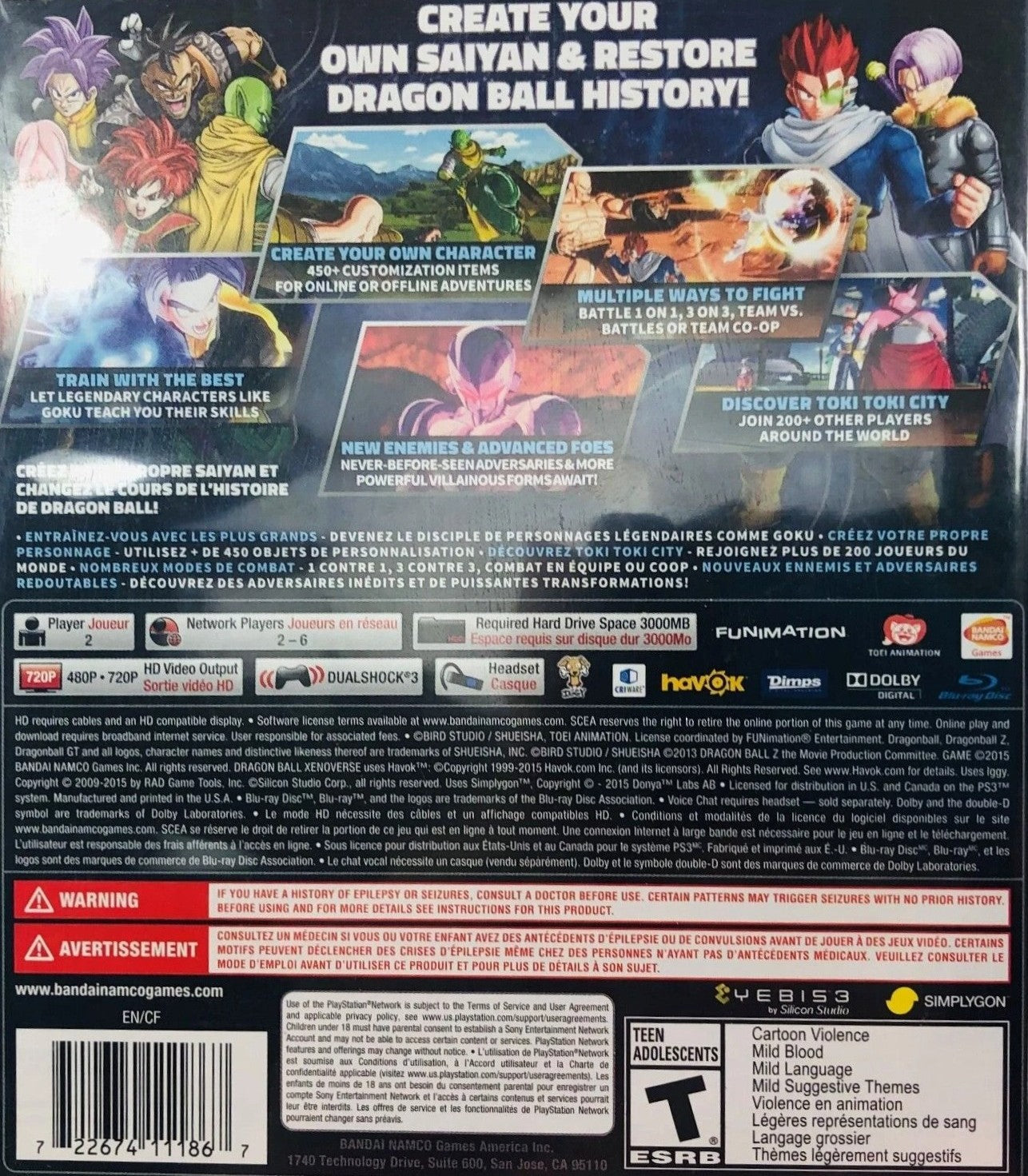 Dragon Ball Xenoverse PS3 - Video Game - Used - CaveGamers - Image 2