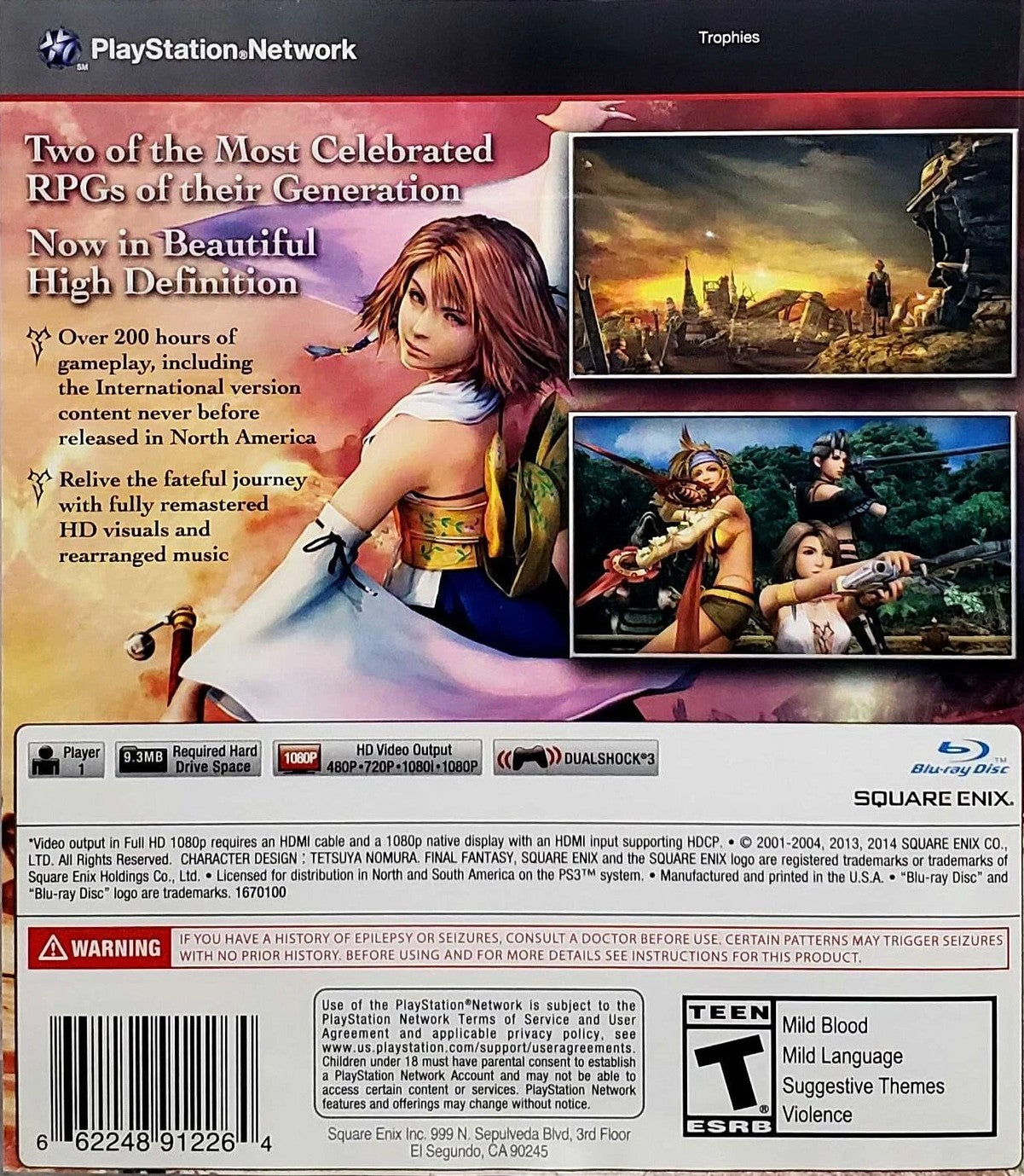 Final Fantasy X X-2 HD Remaster PS3 - Video Game - Used - CaveGamers - Image 2
