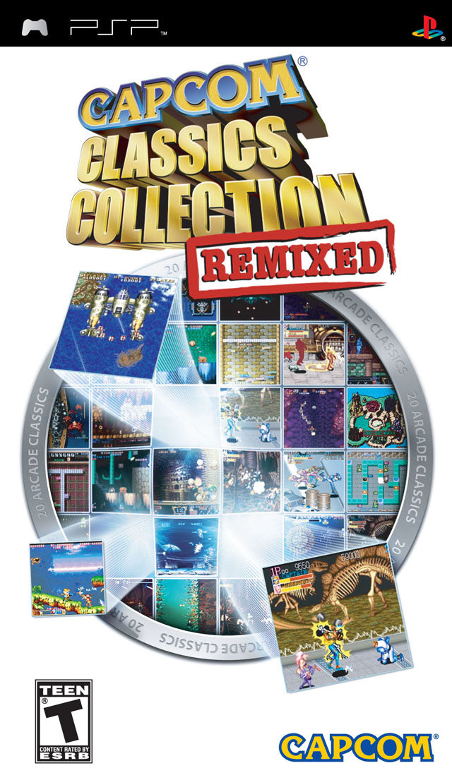 Capcom Classics Collection Remixed PSP - Video Game - Used - CaveGamers