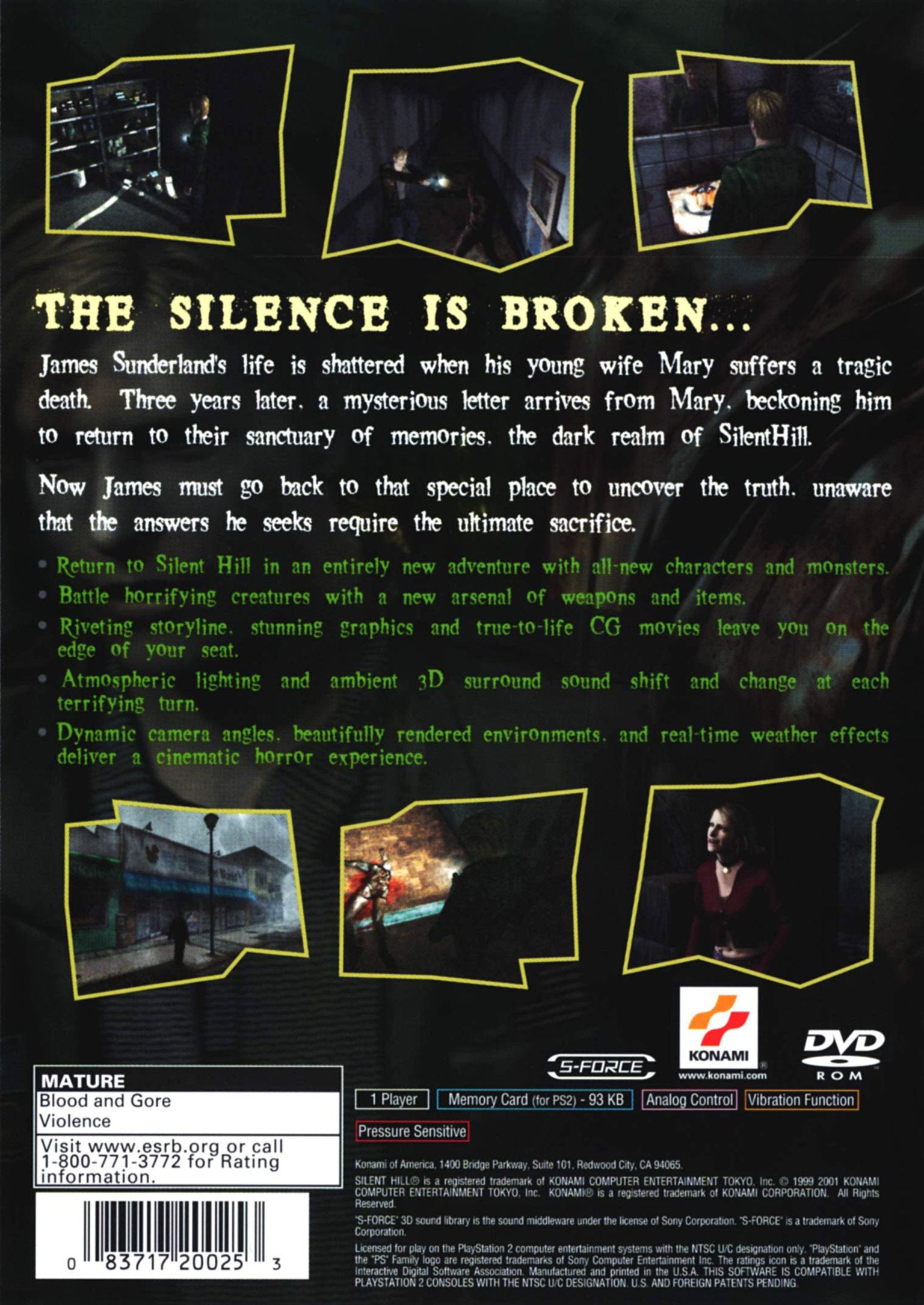 Silent Hill 2 PS2 - Video Game - Used - CaveGamers - Image 2
