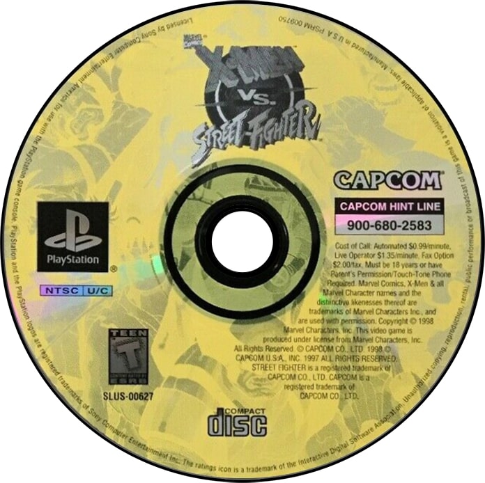 X-Men vs. Street Fighter Playstation - Video Game - Used - CaveGamers - Image 3