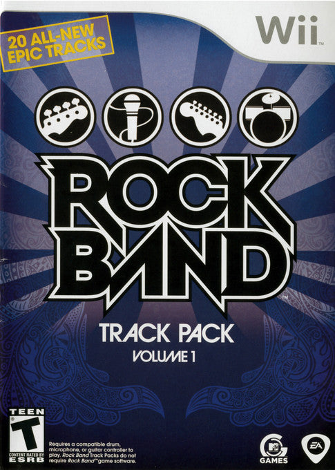 Rock Band Track Pack: Vol. 1 Wii - Video Game - Used - CaveGamers